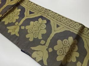 抽象模様織出し名古屋帯